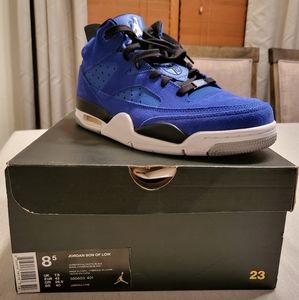Nike Air Jordan 'Son of Low' Royal Blue/Black/White 580603-401 Men's Size 8.5